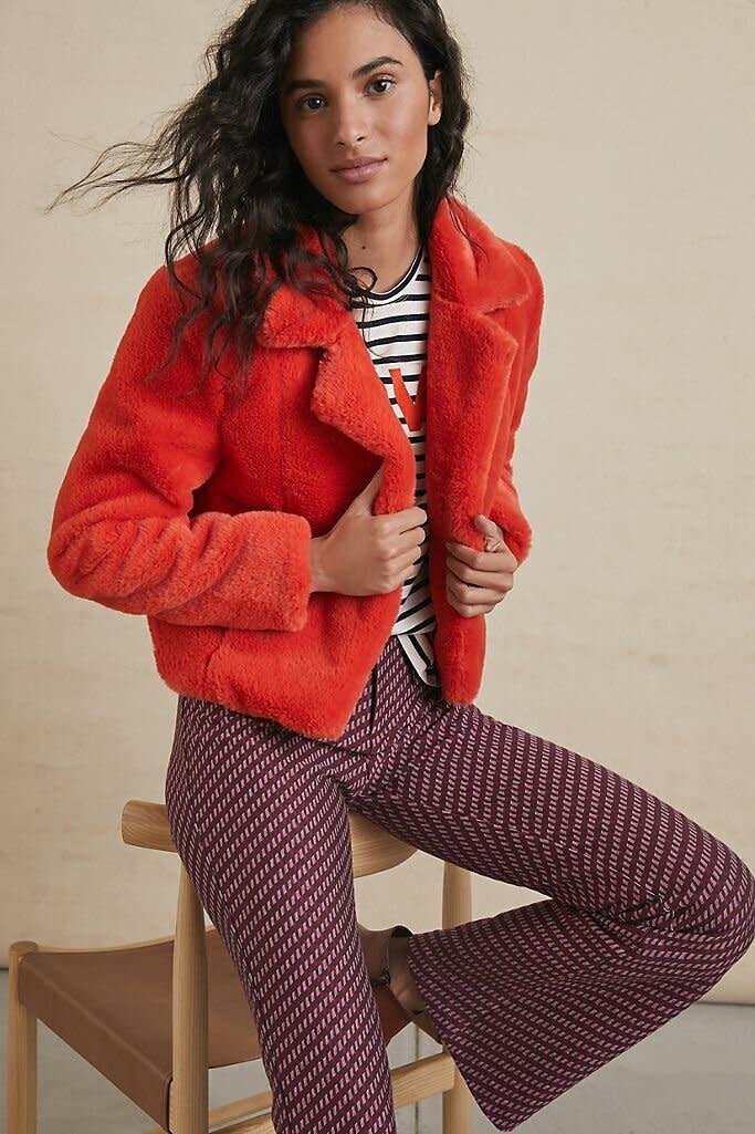 This jacket comes in sizes S to L. <a href="https://fave.co/3n88AMm" target="_blank" rel="noopener noreferrer">Originally $98, get it now for 40% off at Anthropologie</a>.