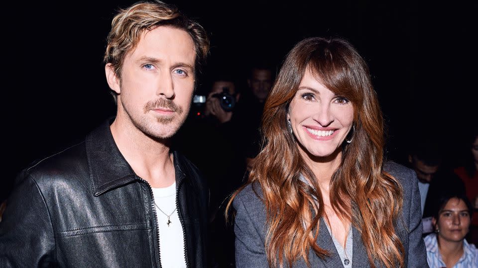 Ryan Gosling and Juila Roberts were among the star-studded crowd to pile into the Gucci show. - Courtesy Gucci