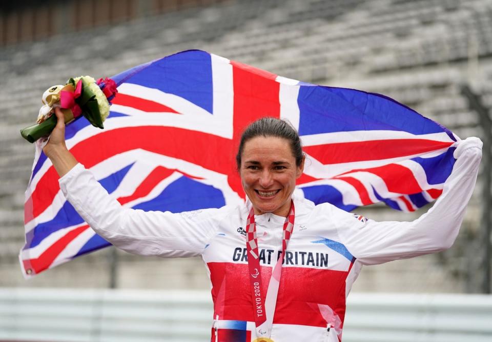 Dame Sarah Storey continues to take her place on the top of the Paralympics podium (Tim Goode/PA Wire)