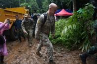 US military personnel have joined the search for the trapped children