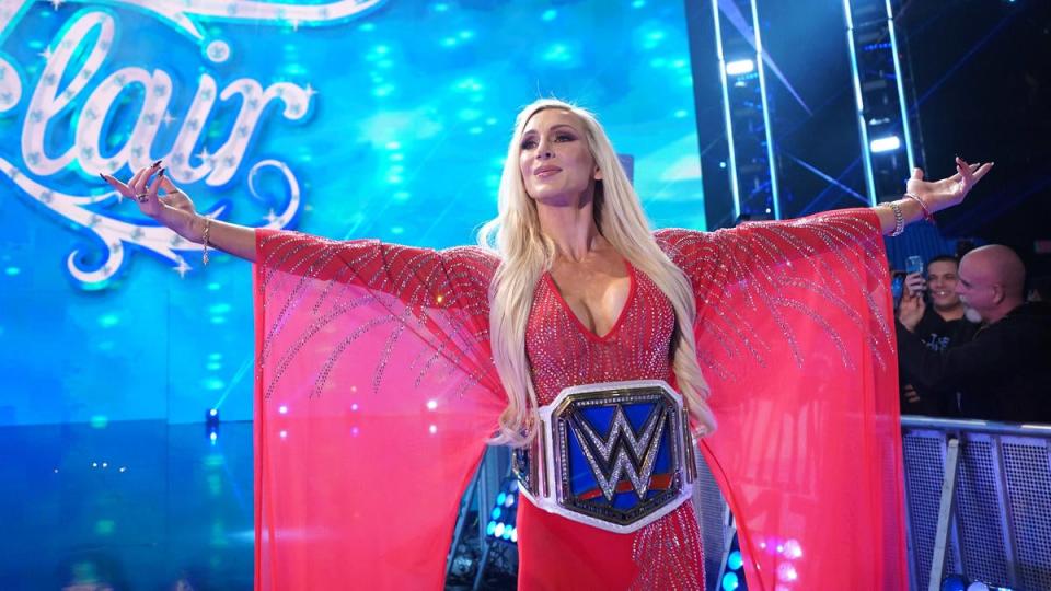 Charlotte Flair defends the SmackDown Women's title against Rhea Ripley (WWE)