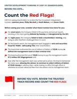 UDF IV red flags