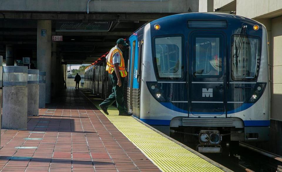 Metro Rail Dadeland Station where commuters will be able to use the services of shuttle vans by VIA Transportation, in the Dadeland area as Miami-Dade is shifting transit dollars from buses and spending more on customized options like Go Connect ... a car service where passengers can hail a ride and take it to the Dadeland South Metrorail station. on Friday, December 16, 2020.