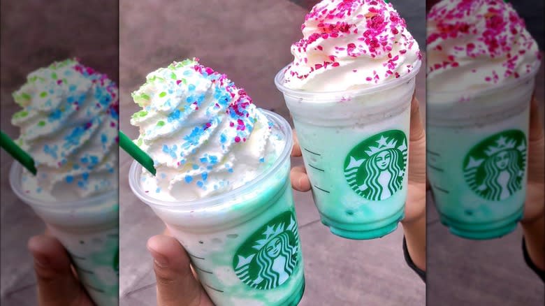 Two Crystal Ball Frappuccinos