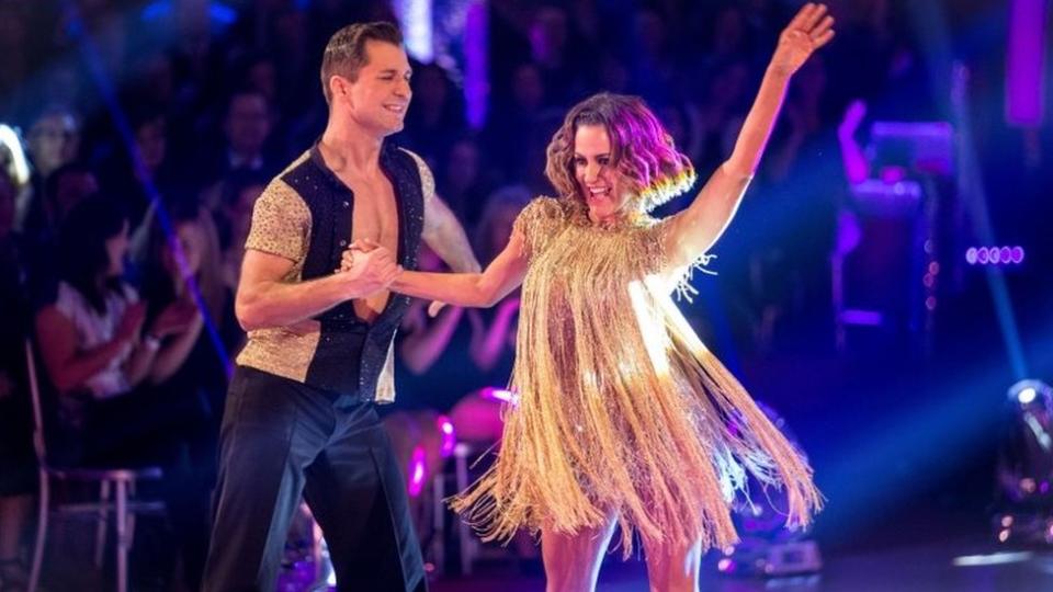 Pasha Kovalev y Caroline Flack