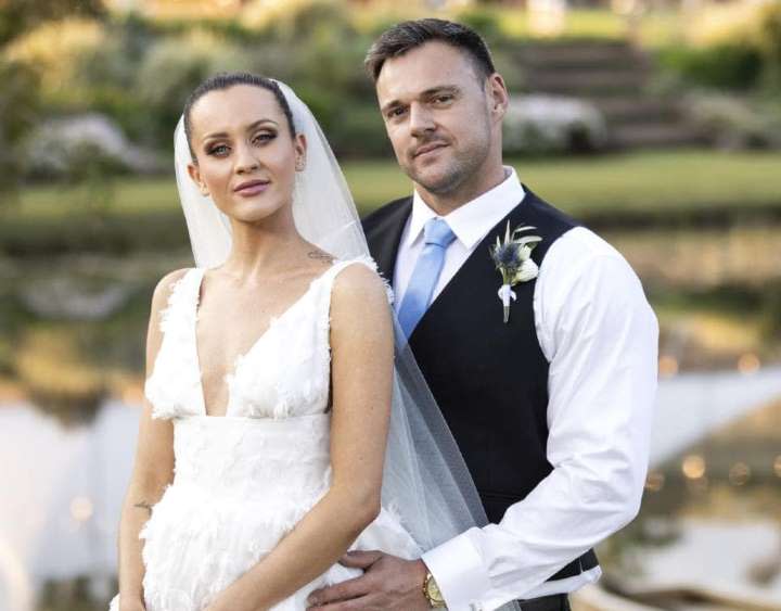 MAFS couple Ines and Bronson split soon after their TV wedding. Photo: Channel Nine