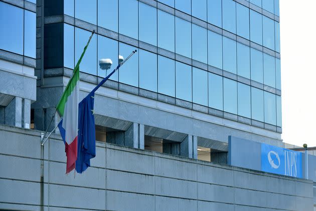 ROME, ITALY -APRIL 03: A general view of the Inps (National Institute for Social Security) headquarters at Tuscolano on April 03, 2020 in Rome, Italy.  Social security and pensions agency INPS said Friday it had so far received 2.45 applications for a total of 5.1 million benefit beneficiaries, including 2.1 applications for a new coronavirus-linked 600-euro benefit for the workless self-employed. The Italian government continues to enforce the nationwide lockdown measures to control the spread of COVID-19. (Photo by Simona Granati - Corbis/Corbis via Getty Images) (Photo: Simona Granati - Corbis via Corbis via Getty Images)