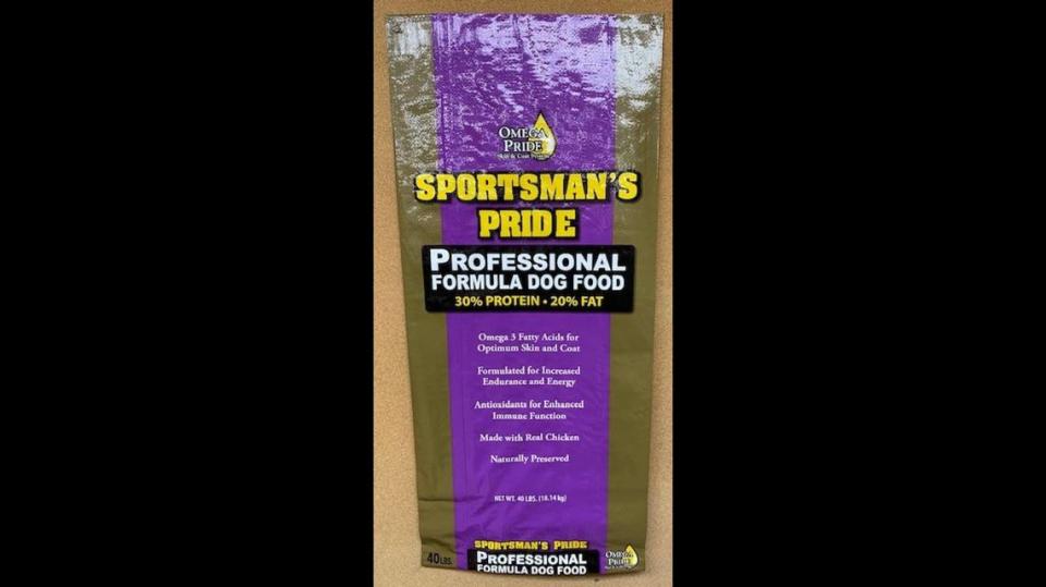Sportsman’s Pride recalled dog food, June 2, 2021.