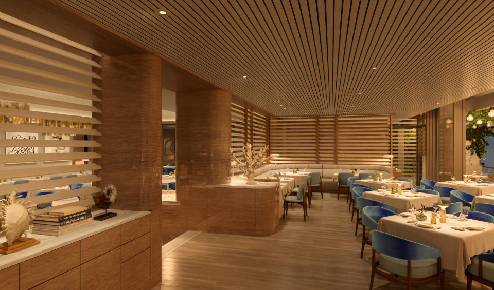 Marea Restaurant - Beverly Hills - Dining Room - Rendering