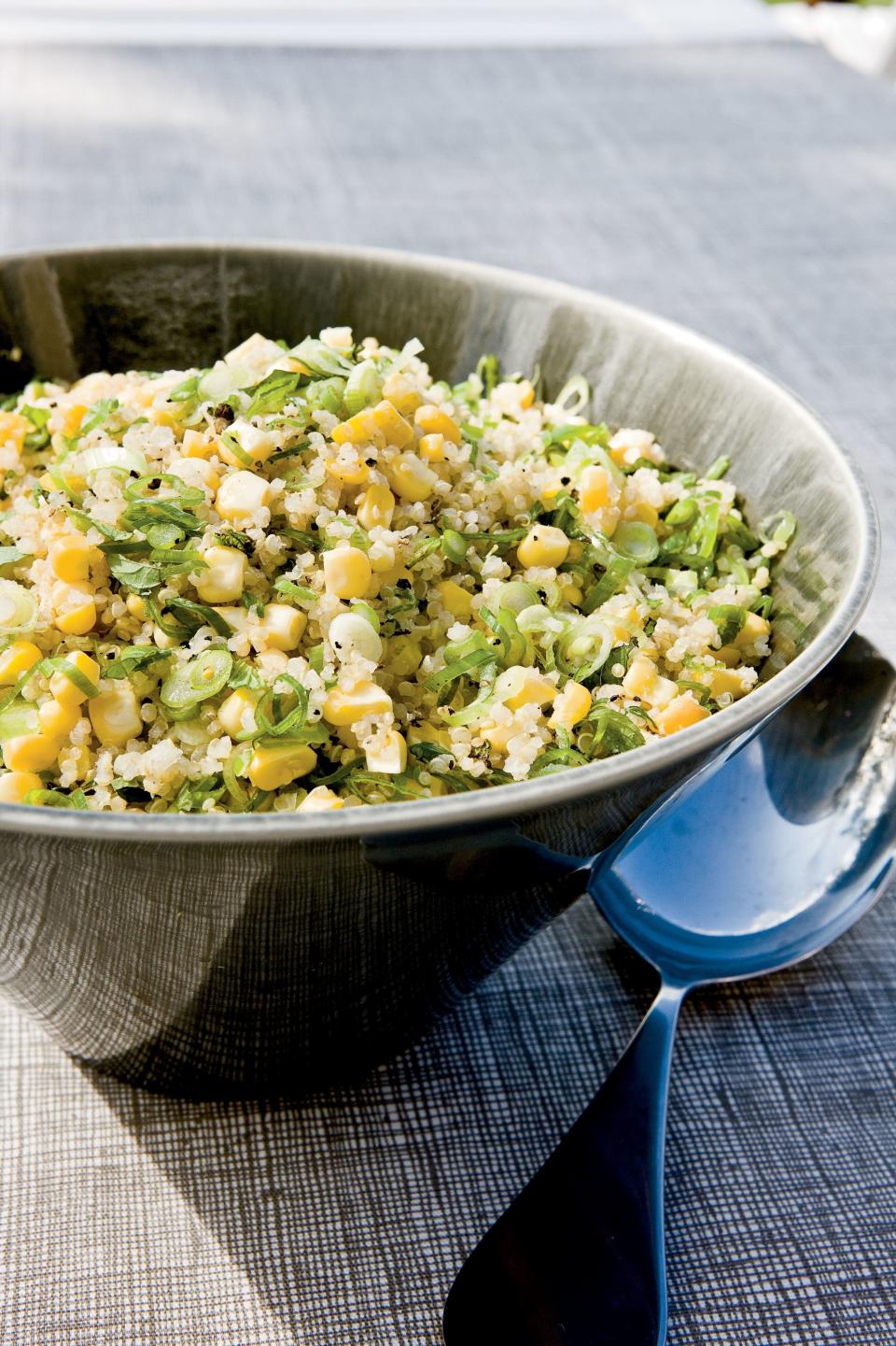 Quinoa, Corn, and Mint Salad