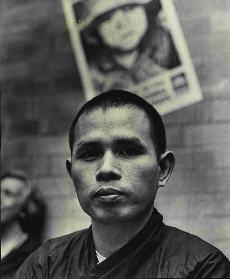 Nhat Hanh in Sydney to lecture on Vietnam in 1966 - Golding/Fairfax Media via Getty Images