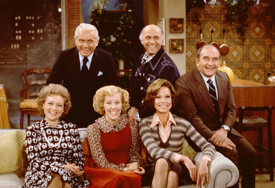 <p>White continued to appear on <em>The Mary Tyler Moore Show</em> as Sue Ann through 1975, resulting in a great friendship with Moore. When Moore passed away, <a href="https://www.instagram.com/p/BPvujsBl6z4/" rel="nofollow noopener" target="_blank" data-ylk="slk:White said;elm:context_link;itc:0;sec:content-canvas" class="link ">White said</a>, "“Mary Tyler Moore, Grant Tinker, Allen Ludden and I had some of the best times of my life together. She was special."</p>