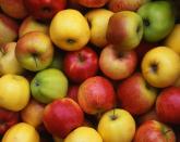 <p>Unpeeled apples are naturally high in pectin. <a href="https://www.ncbi.nlm.nih.gov/pmc/articles/PMC8433104/" rel="nofollow noopener" target="_blank" data-ylk="slk:Pectin is recognized as a prebiotic;elm:context_link;itc:0;sec:content-canvas" class="link ">Pectin is recognized as a prebiotic</a> that is not broken down by human saliva or gastric acid and is resistant to digestive enzymes <a href="https://pubmed.ncbi.nlm.nih.gov/9067088/" rel="nofollow noopener" target="_blank" data-ylk="slk:pepsin;elm:context_link;itc:0;sec:content-canvas" class="link ">pepsin</a>, trypsin and rennet. </p><p>Instead, it makes a gel in your digestive tract after ingestion, a function that provides numerous health benefits like improving cholesterol levels. Pectin does this by binding with cholesterol in the digestive tract, which keeps it from being absorbed in the body and thereby supports cardiovascular health. </p><p>You can enjoy an apple by itself, chop it up to add to steel-cut oats or make this <a href="https://www.goodhousekeeping.com/food-recipes/a35256396/seared-steak-apple-salad-recipe/" rel="nofollow noopener" target="_blank" data-ylk="slk:Seared Steak With Apple Salad and Horseradish Vinaigrette;elm:context_link;itc:0;sec:content-canvas" class="link ">Seared Steak With Apple Salad and Horseradish Vinaigrette</a>.</p>