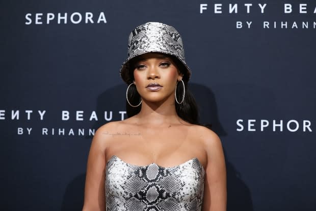 Rihanna at a Fenty Beauty anniversary event in Sydney, Australia. Photo: Caroline McCredie/Getty Images for Fenty Beauty by Rihanna