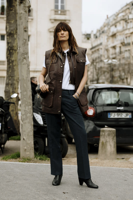 Emily Ratajkowski Takes The Leather Trouser Trend For A Spin