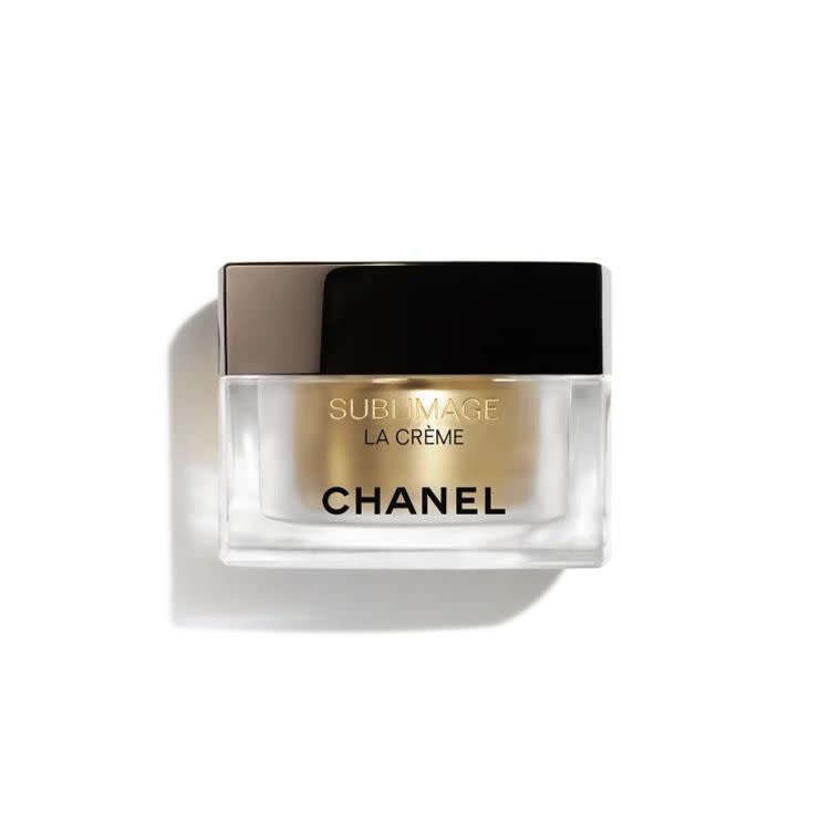 <p><a href="https://go.redirectingat.com?id=74968X1596630&url=https%3A%2F%2Fwww.chanel.com%2Fus%2Fskincare%2Fp%2F147560%2Fsublimage-la-creme-texture-supreme-ultimate-cream%2F&sref=https%3A%2F%2F" rel="nofollow noopener" target="_blank" data-ylk="slk:Shop Now;elm:context_link;itc:0;sec:content-canvas" class="link ">Shop Now</a></p><p>Sublimage La Crème Texture Suprême Ultimate Cream</p><p>chanel.com</p><p>$455.00</p>