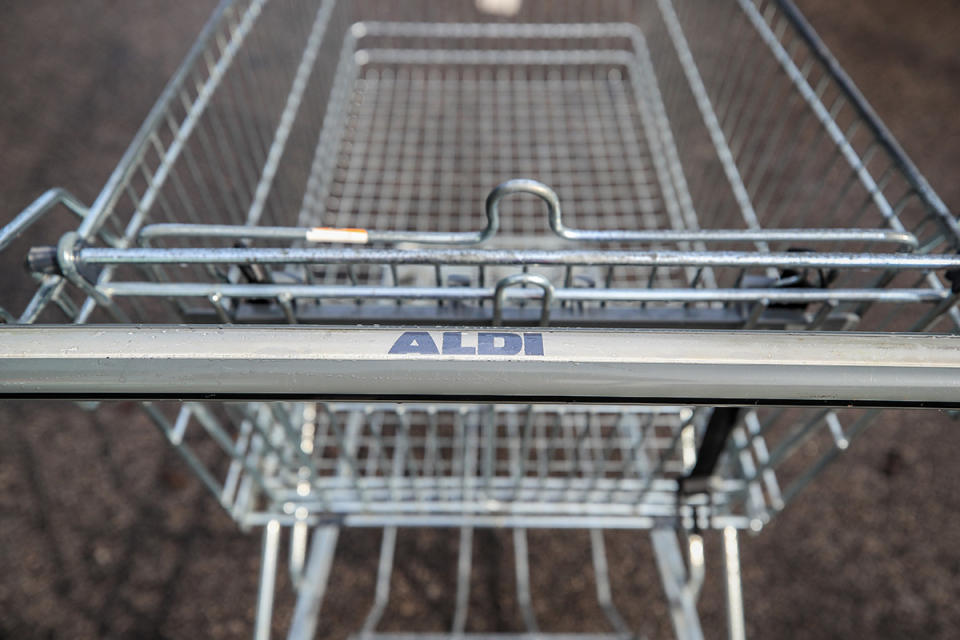 Aldi shopping trolley