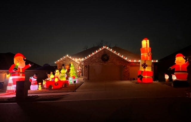 Christmas decorations at Jennifer Henderson's home at 2617 W Colton Ave. in Ozark in 2023.