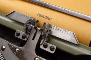 Do You Have An Outdated Resume? image Fotolia typewritten resume 300x199