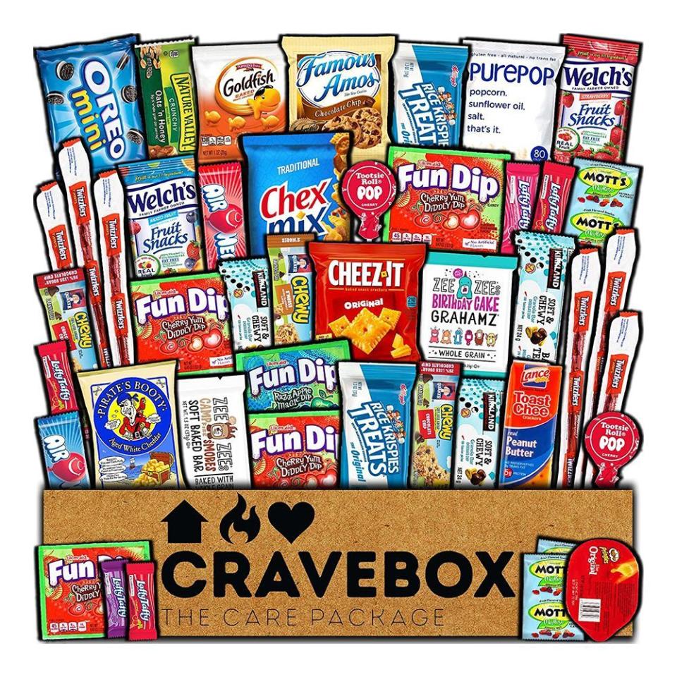 12) Valentine's Day Snacks Box Variety Pack Care Package (45-Count)