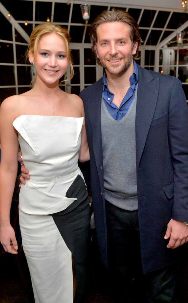 <p>Bradley Cooper and Jennifer Lawrence</p>