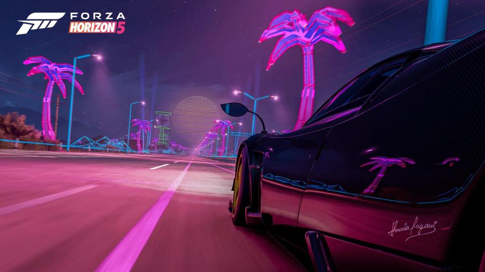 Image of Forza Horizon 5 'Horizon Retrowave.'