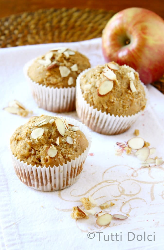 Almond Butter and Apple Muffins