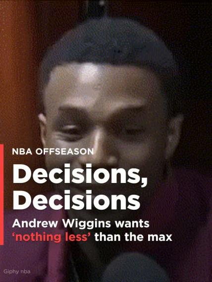 Andrew Wiggins wants 'nothing less' than the max, so the Wolves face a decision