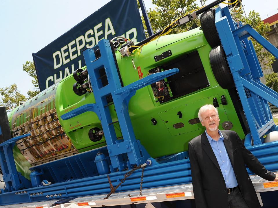 james cameron and a submarine