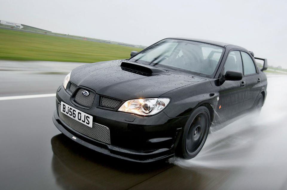 <p>Subaru hasn't been shy in producing limited-run Imprezas over the years, so we were spoiled for choice when it came to picking one. We could have opted for the RB5, the P1 or the 22B but instead we've opted for the later RB320. Arguably the quickest point-to-point Impreza of the lot, the RB320 was built in honour of rally king <strong>Richard Burns </strong>who died in 2005.</p><p>The RB320 came with a 316bhp Prodrive-fettled engine, black paint, 18-inch alloys and completely overhauled suspension; now these cars are highly prized. <strong>168 </strong>remain on the UK's roads, down from 248 in 2011. They come up for sale occasionally around the £30,000 mark. <strong>VERDICT: (Very) Good</strong></p>