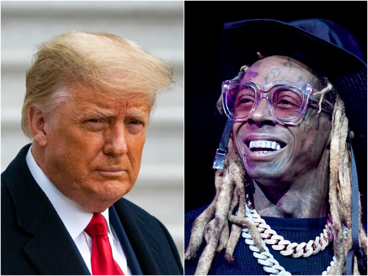 Trump and Lil Wayne (Getty)