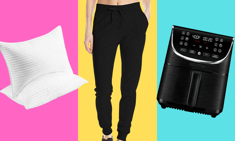 pillows, pants, air fryer