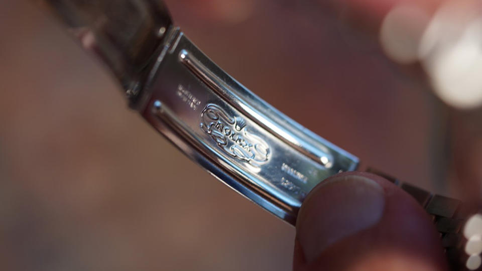 Another engraving found on the Rolex Honda Date Reference 15000 watch clasp.