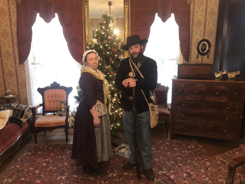 Lisa and Grant Zucker of Leesville love bringing the history of colonial times and the Civil War to life through reenactments.