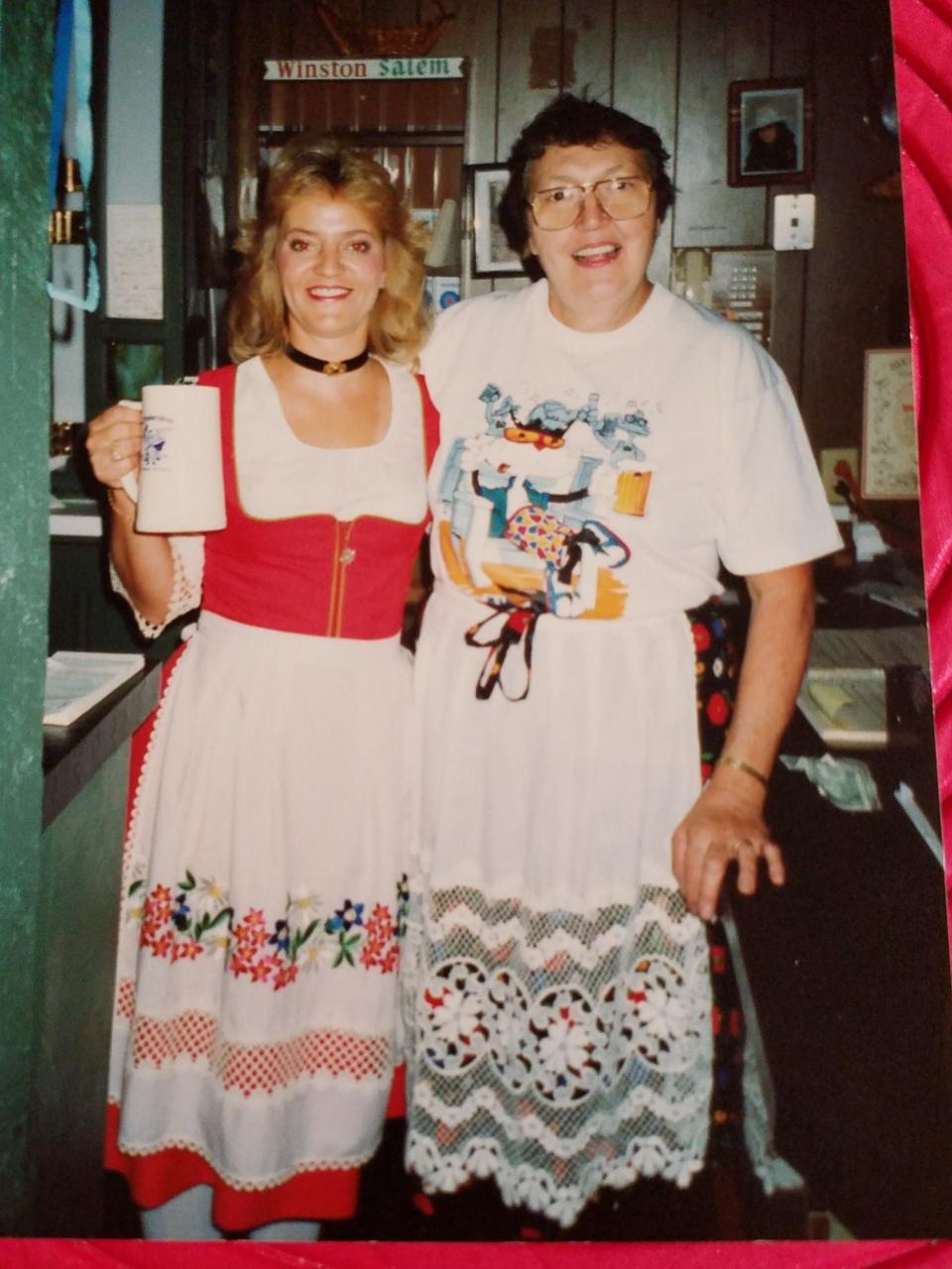 Dottie Miller and Emmy Thome. Miller started working at Emmy's German Restaurant on and off after marrying John Miller in 1984.