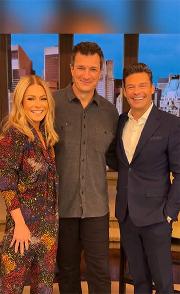 kelly ripa nathan fillion ryan seacrest on live