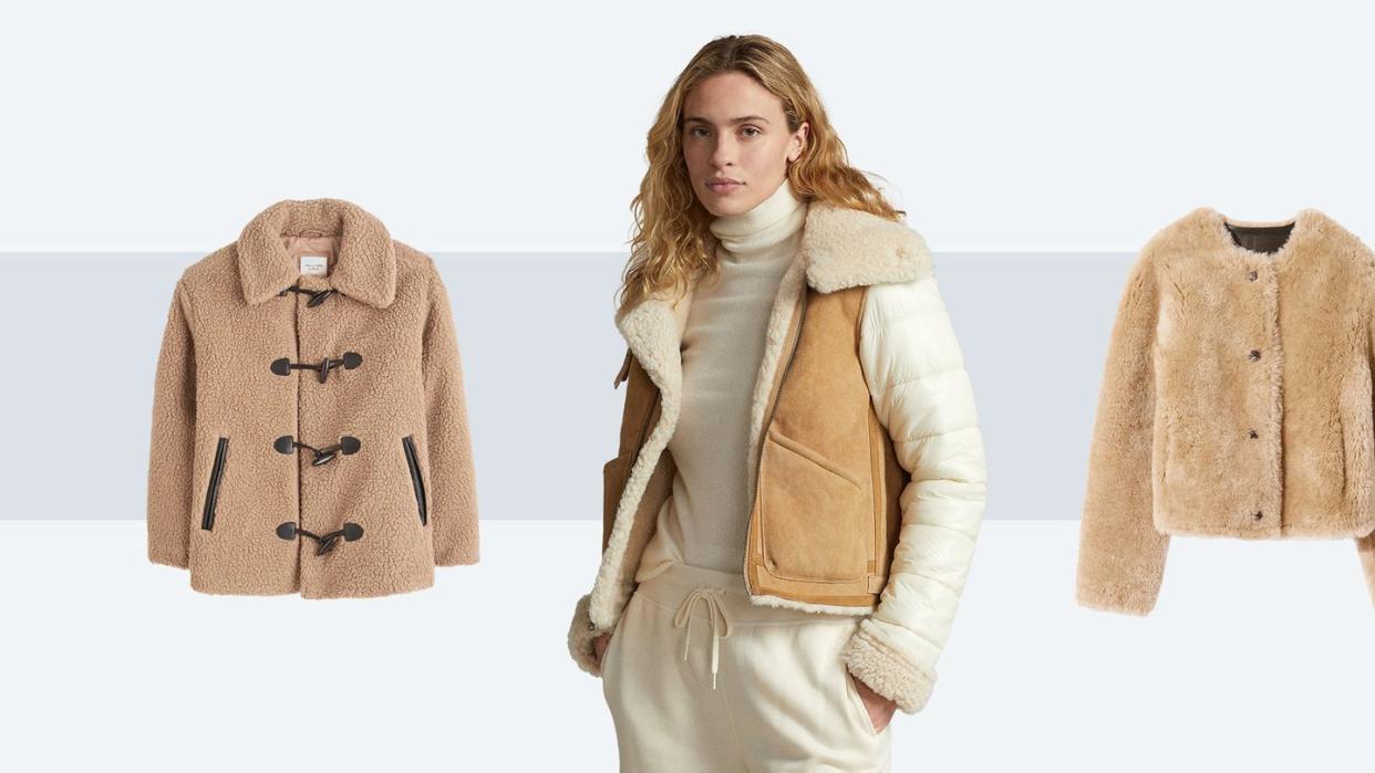 stylish shearling coats