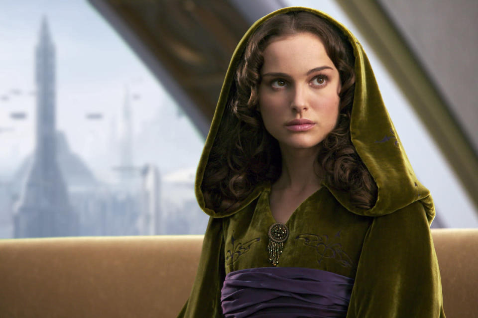 Natalie Portman as Queen Amidala in “Star Wars Episode II: Attack of the Clones.” 