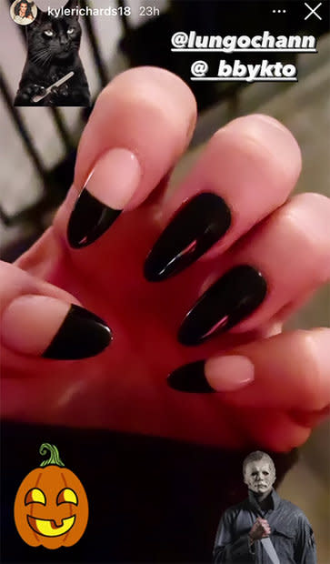 Kyle Richards Halloween Nails 1