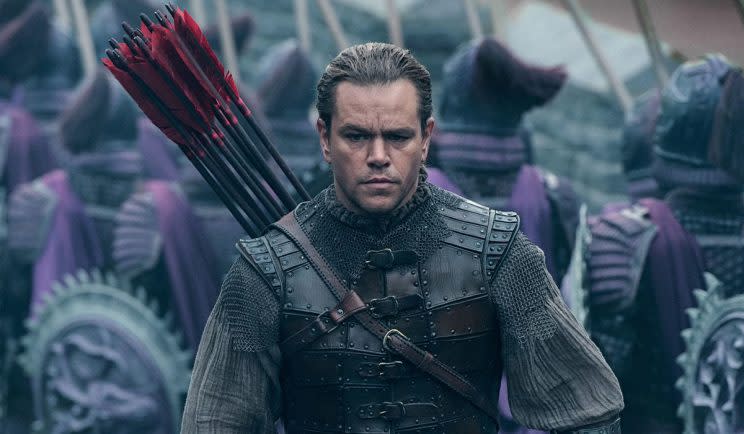 Matt Damon in The Great Wall - Credit: Universal Pictures