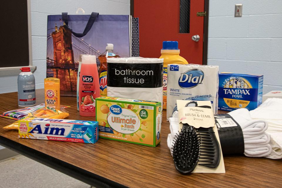 Many of the items used for the back to work bag given to those in need who come int to the Ross County Assistance House.