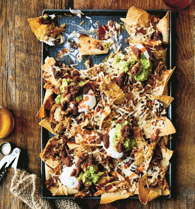 <p>Aubrie Pick</p><p>You can throw whatever you want on these nachos and feel free to make them your own! Get this <a href="/1087919/kelli_acciardo/kristin-cavallaris-game-day-sheet-pan-nachos-recipe/" data-ylk="slk:Game-Day Sheet Pan Nachos;elm:context_link;itc:0;sec:content-canvas" class="link rapid-noclick-resp">Game-Day Sheet Pan Nachos</a> recipe!</p><p><strong>Related: <a href="https://parade.com/843674/manuzangara/cinco-de-mayo-mexican-food-recipes/" rel="nofollow noopener" target="_blank" data-ylk="slk:19 Traditional Mexican Recipes for a Cinco de Mayo;elm:context_link;itc:0;sec:content-canvas" class="link rapid-noclick-resp">19 Traditional Mexican Recipes for a Cinco de Mayo</a></strong></p>