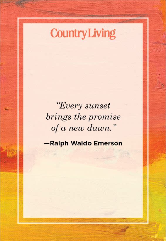 sunset quote about life