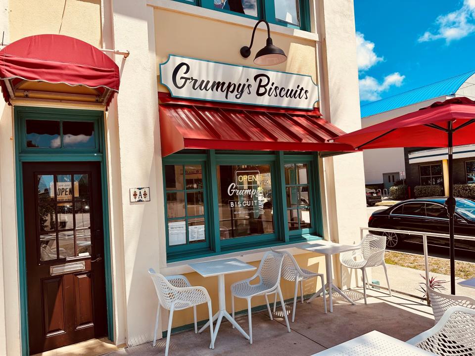 Reviewer Lyn Dowling says that Grumpy's Biscuits has "added some much-appreciated flavor to the Eau Gallie Arts District."