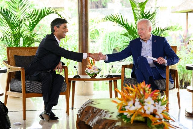 Rishi Sunak and Joe Biden 