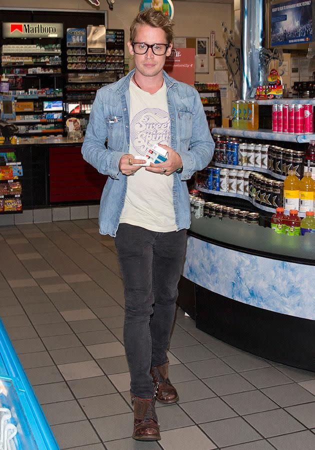 Macaulay was spotted looking healthier in West Hollywood recently. Source: Splash