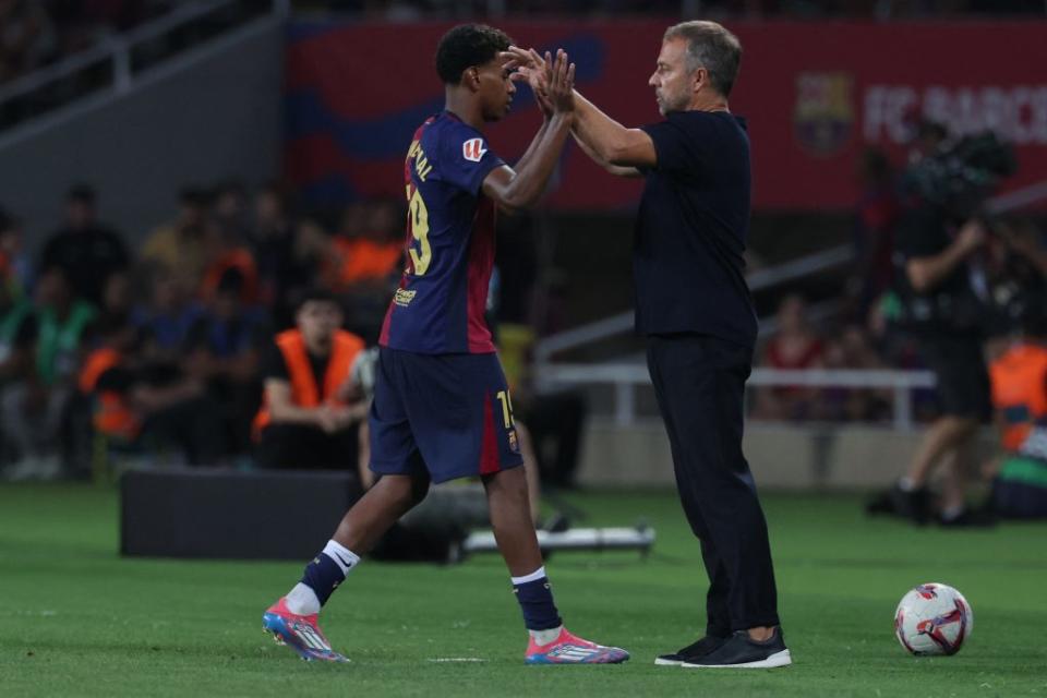 Hansi Flick wants a very high level of discipline at Barcelona. (Photo by LLUIS GENE/AFP via Getty Images)