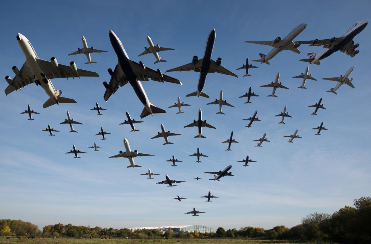 Planes take off from Heathrow  Airport on November 2, 2016 in London, England. Photo: Dan Kitwood/Getty Images