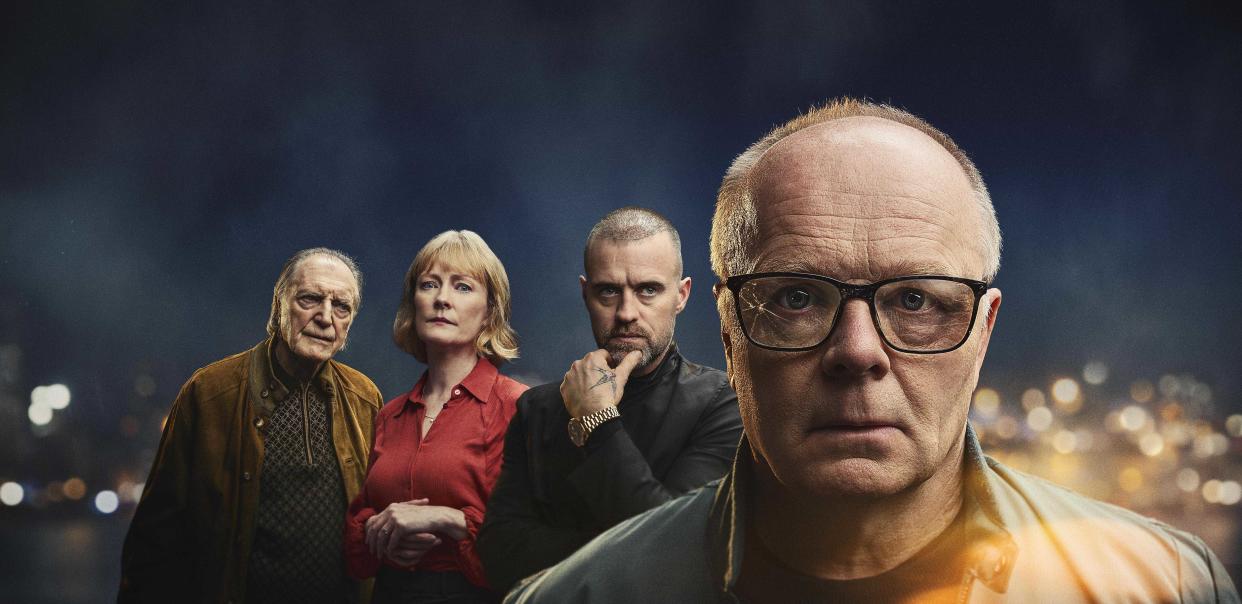 David Bradley, Claire Skinner, Jonas Armstrong and Jason Watkins in Coma. (Channel 5)
