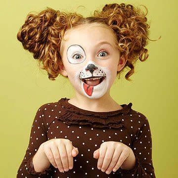 easy puppy face paint